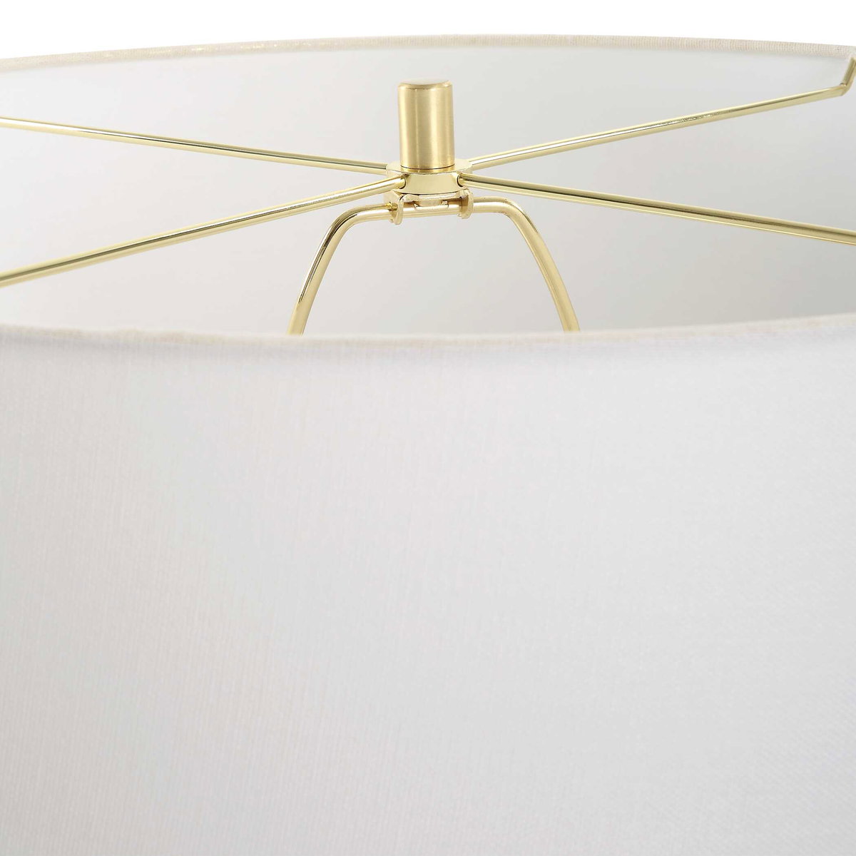Adelaide White Table Lamp, by Uttermost, 20" width x 29" height x 20" depth View 7