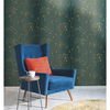 Vertical Blossoms Teal Metallic Wallpaper thumbnail 2
