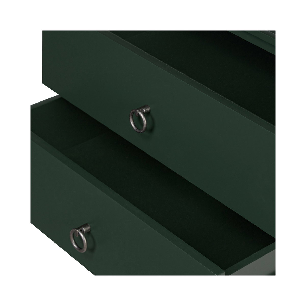 Reagan Nightstand Deep Green, by Moe's Home, 25" width x 24.25" height x 18.5" depth View 7