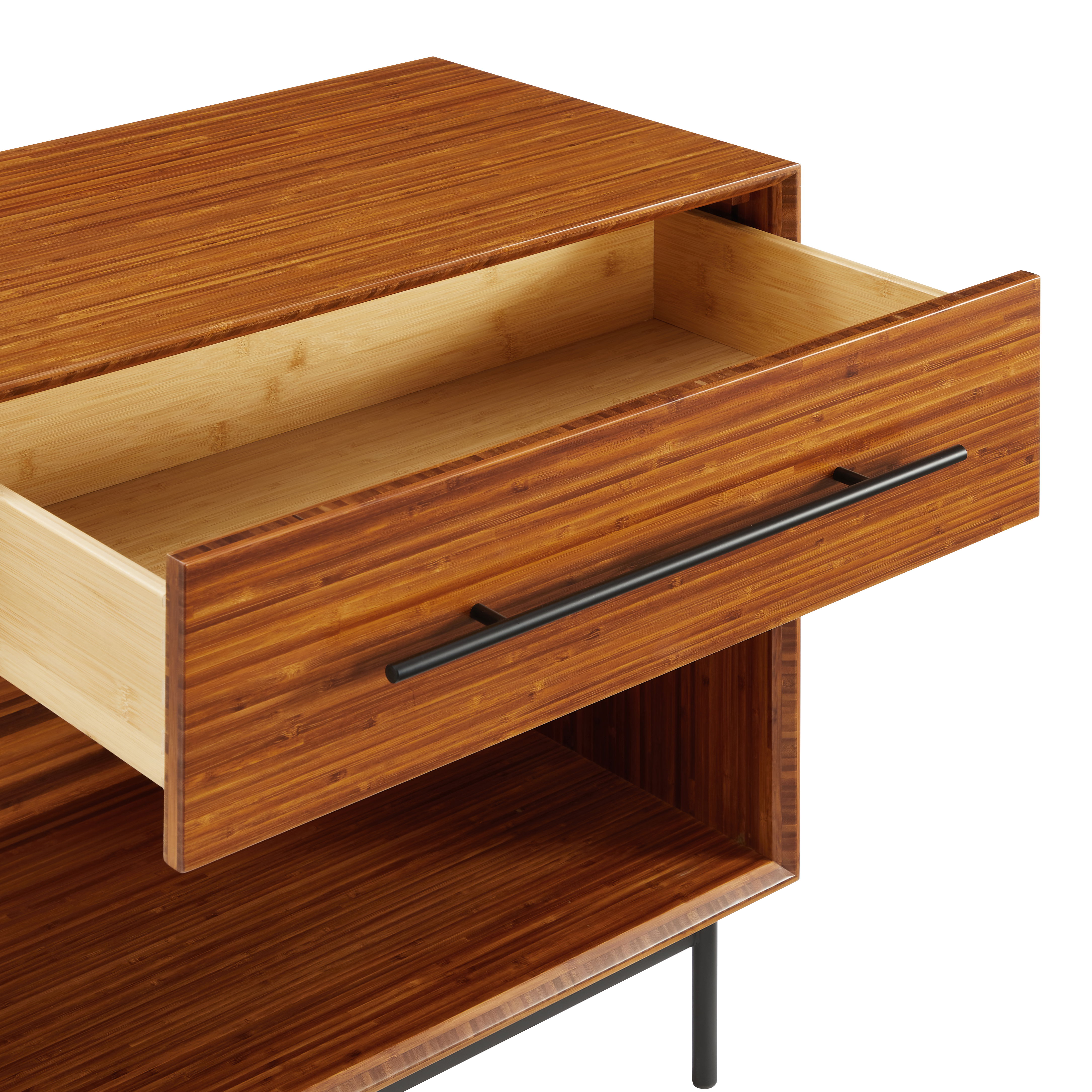 Taylor 28' 1 Drawer Nightstand, Amber, by Greenington, 28" length x 17" width x 30" height View 7