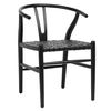 Bernice Dining Chair Black, by Dovetail, 22.44" width x 31.3" height x 24.72" depth thumbnail 1