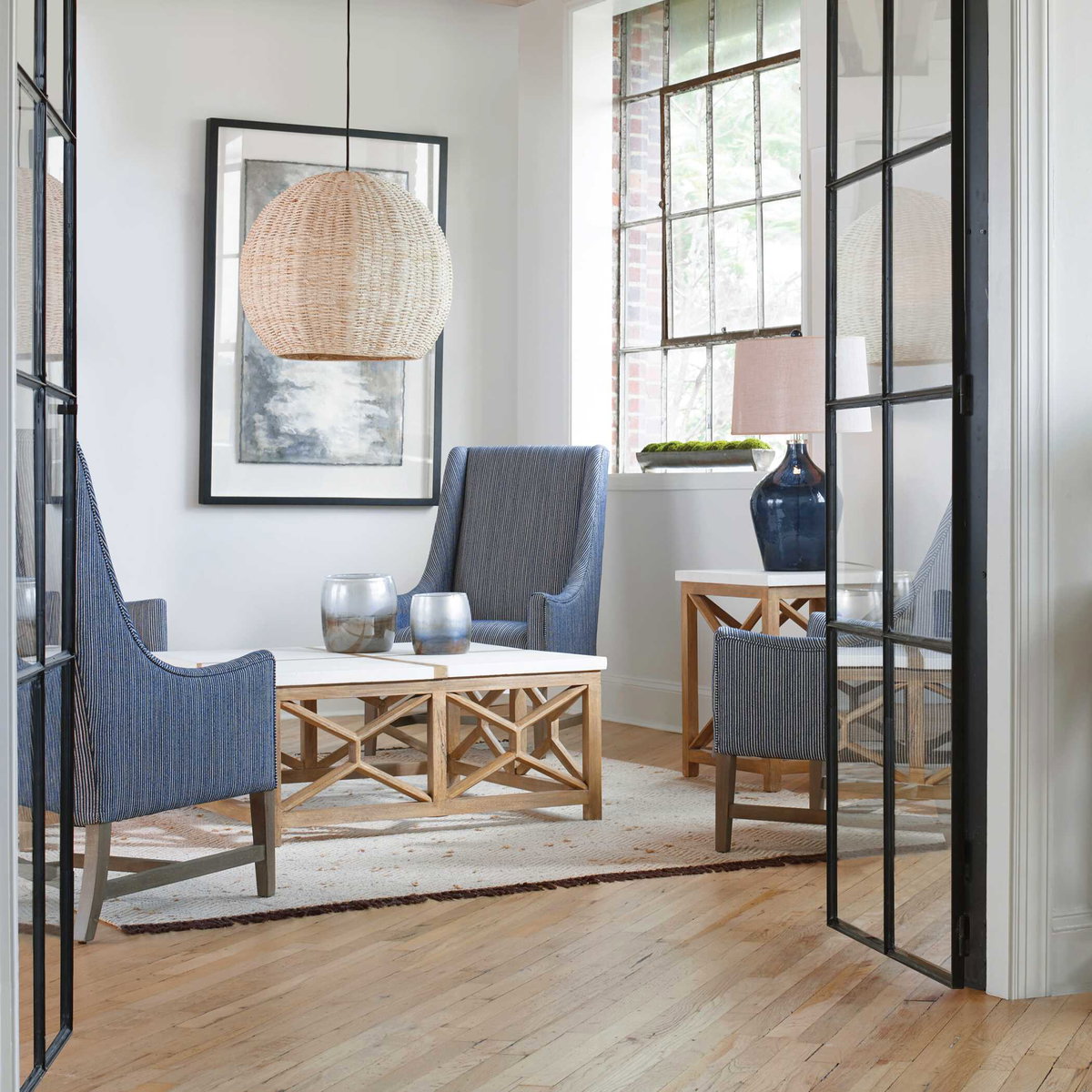 Catali Stone Coffee Table, Furniture by Uttermost, 40" width x 18" height x 40" depth View 8