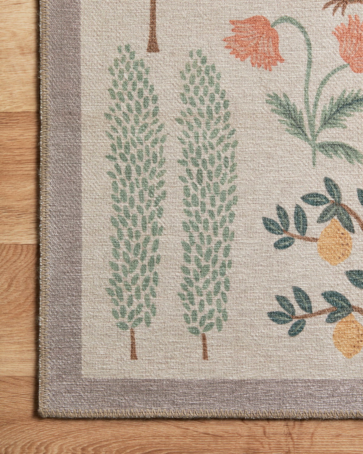 Rifle Paper Co. x Loloi Menagerie Rug, 2'3" length x 3'9" width View 3