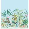 Tropical Panoramic Blue Wall Mural thumbnail 0