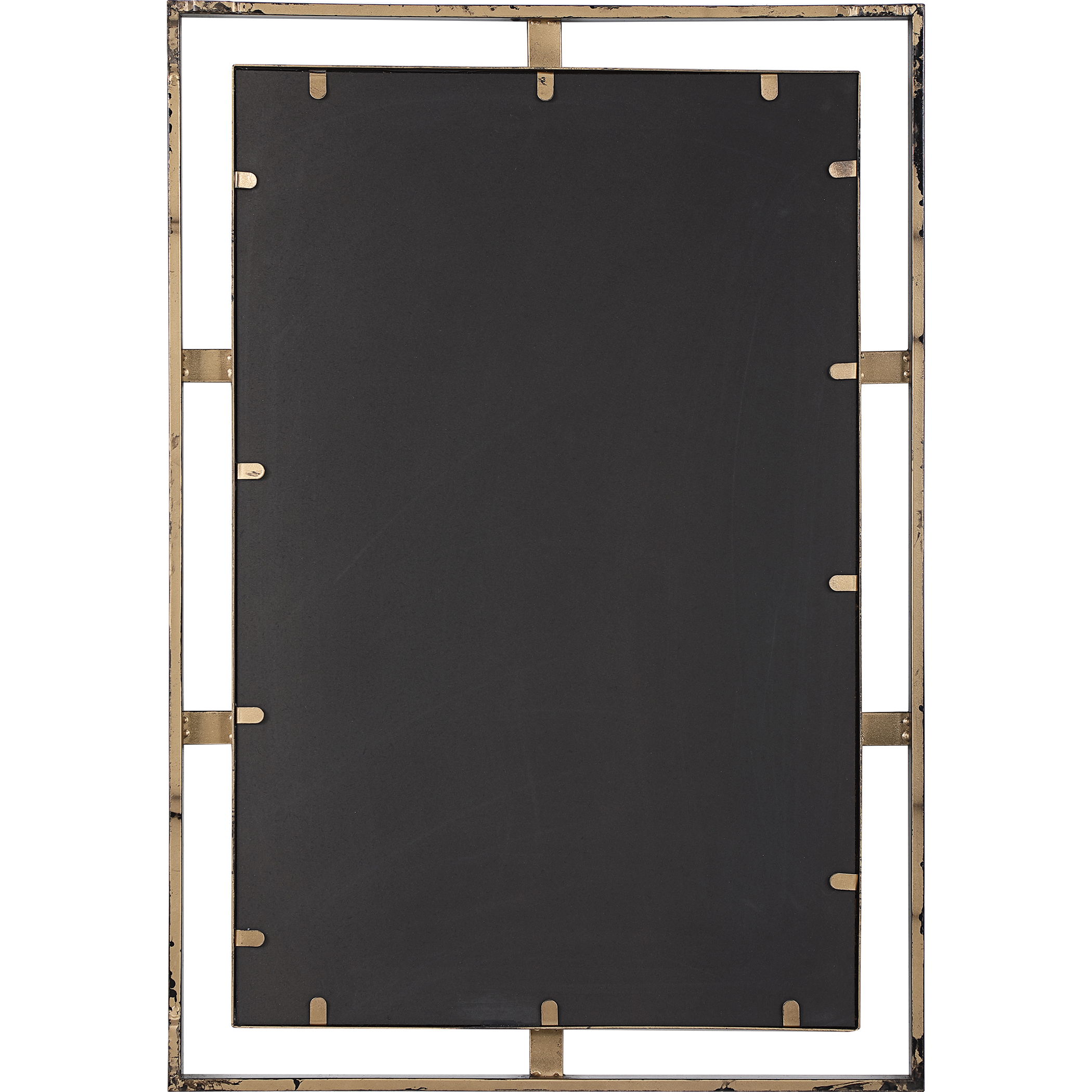 Carrizo Gold & Bronze Rectangle Mirror, by Uttermost, 22" width x 32" height x 1.25" depth View 7