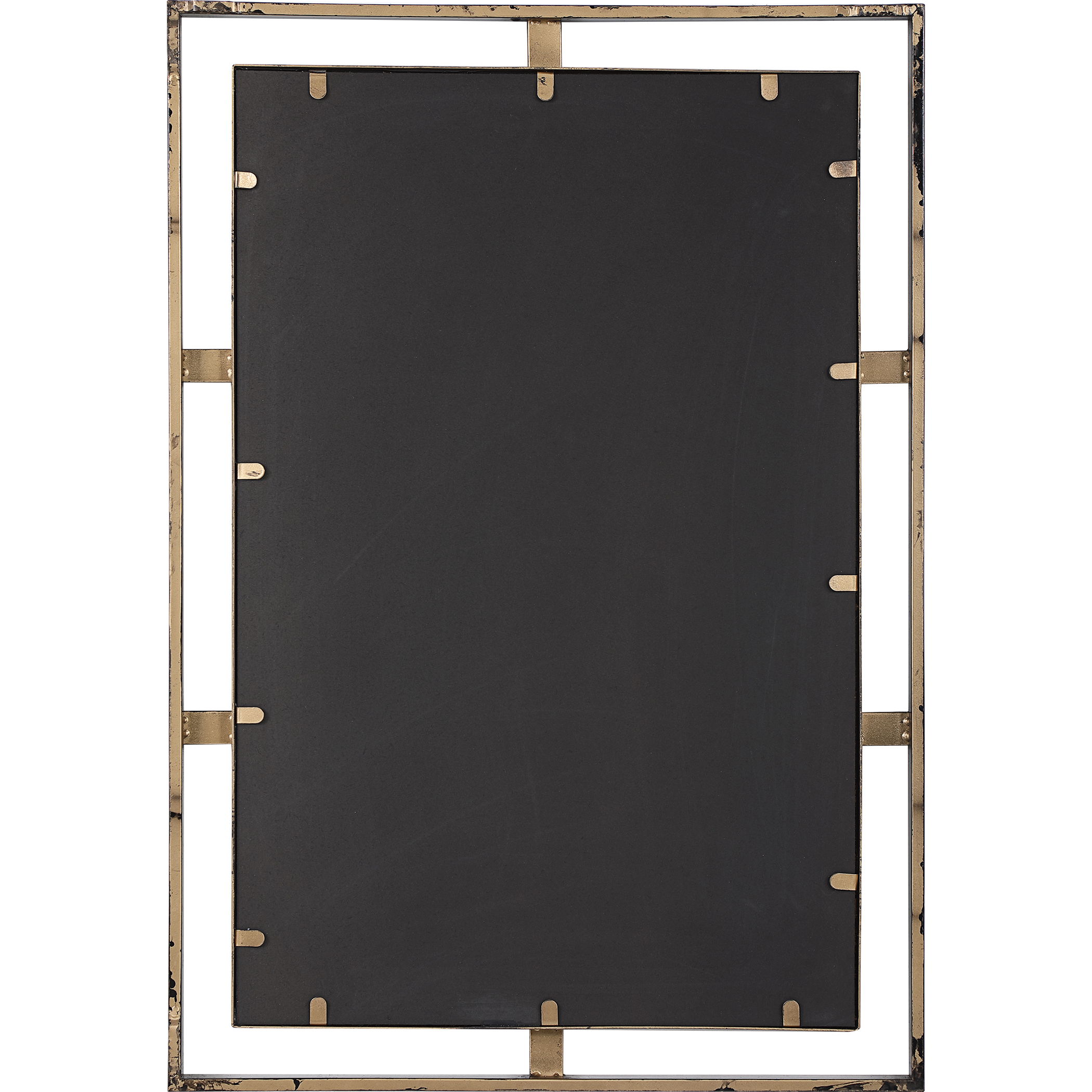 Carrizo Gold & Bronze Rectangle Mirror large image 