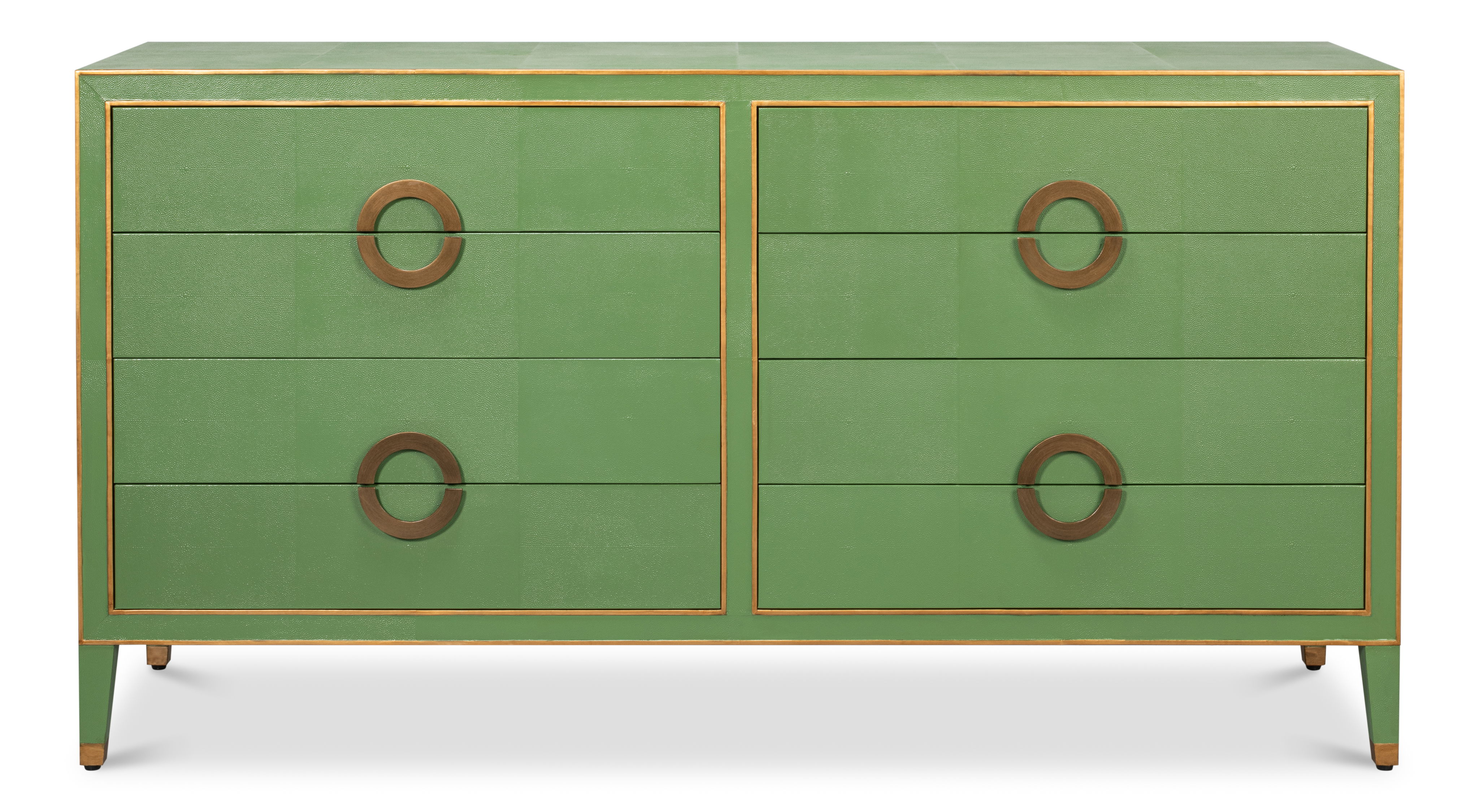 Gabriella Chest Of Drawers, Watercress, Cabinets & Chest by Sarreid, 76" length x 22" width x 40" height View 2