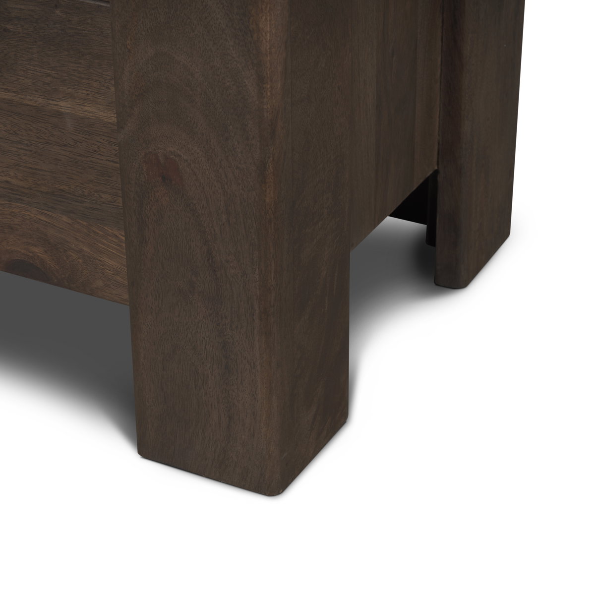 Wallen Solid Dark Brown Wood 3 Drawer Accent Cabinet, Cabinets & Chest by Mercana, 36" length x 18" width x 31" height View 11