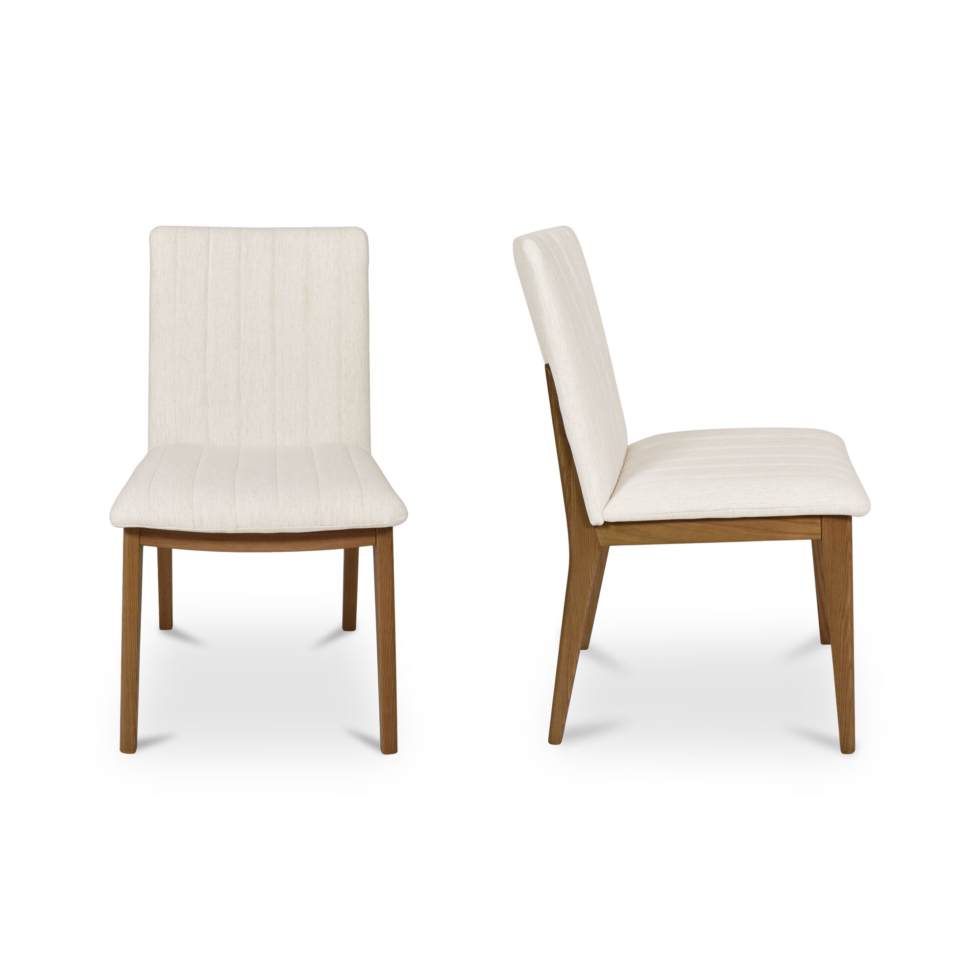 Demi Dining Chair Cream-set Of Two, by Moe's Home, 19.7" width x 34" height x 24" depth View 4