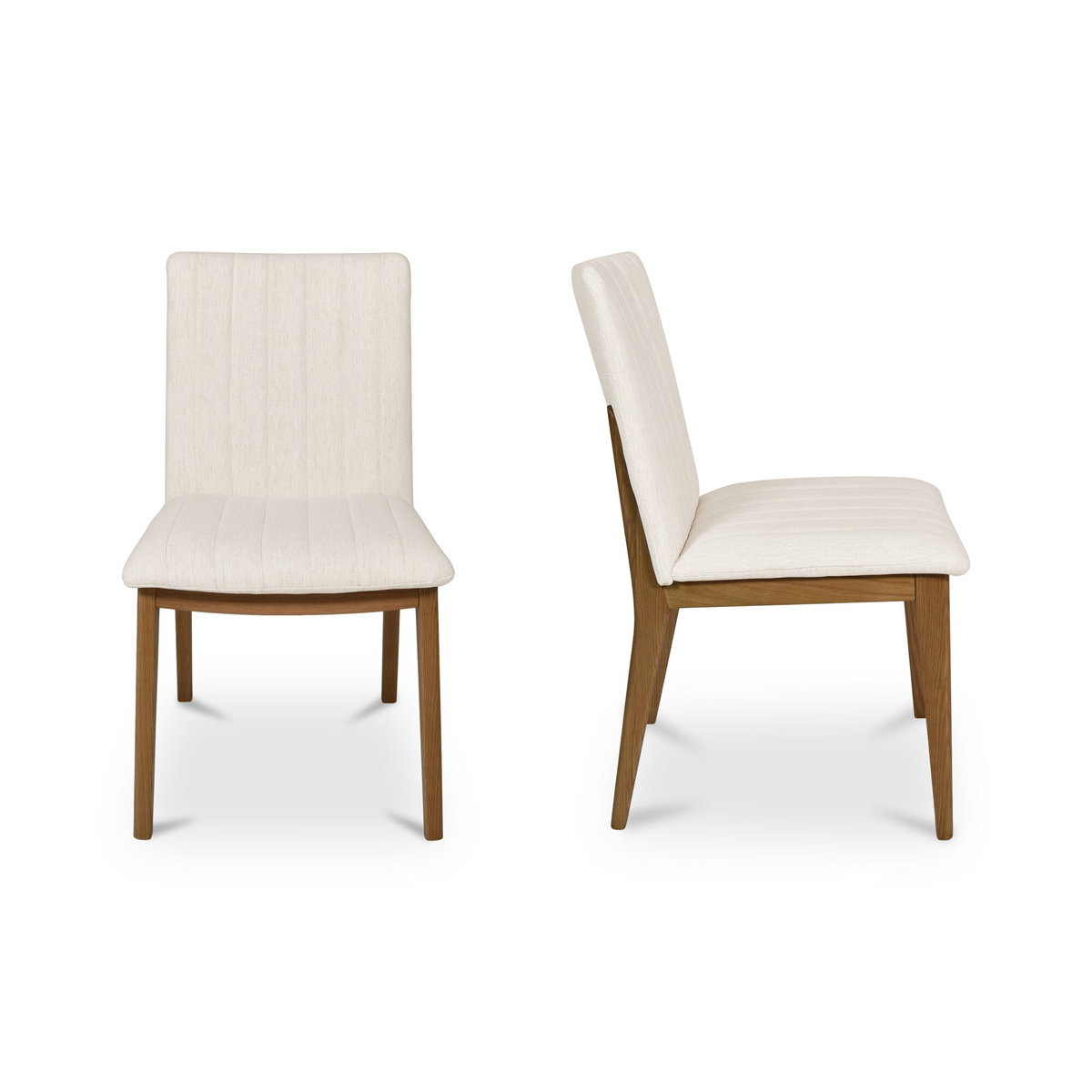 Demi Dining Chair Cream-set Of Two, by Moe's Home, 19.7" width x 34" height x 24" depth View 4