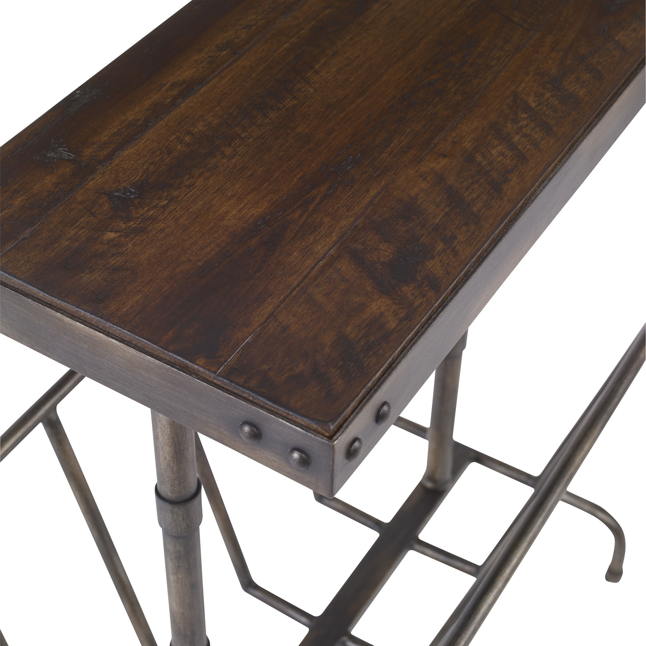 Sonora Industrial Magazine Accent Table large image 