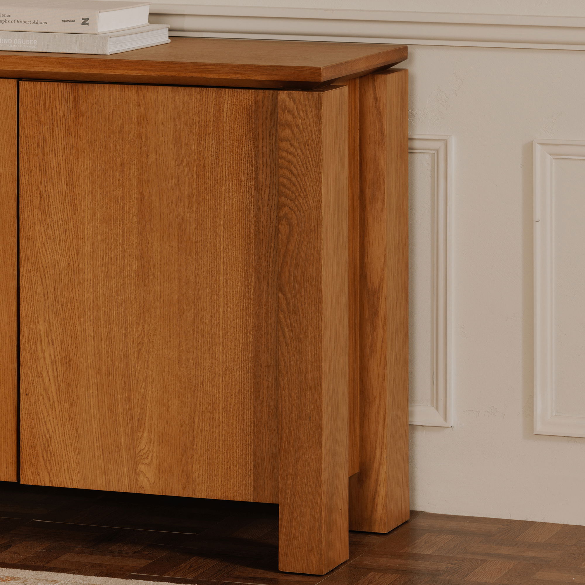 Brook Sideboard Country Oak, Cabinets & Sideboard by Moe's Home, 80" width x 32" height x 18" depth View 6