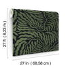 Fern Fronds Black & Green Wallpaper thumbnail 6
