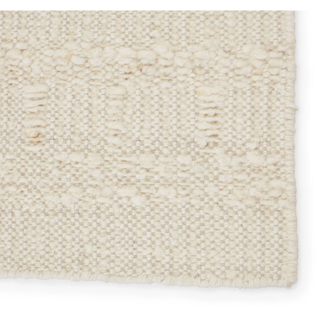Jaipur Living Caldara LEO06 Handmade Solid Ivory Area Rug (6'x9') large image 