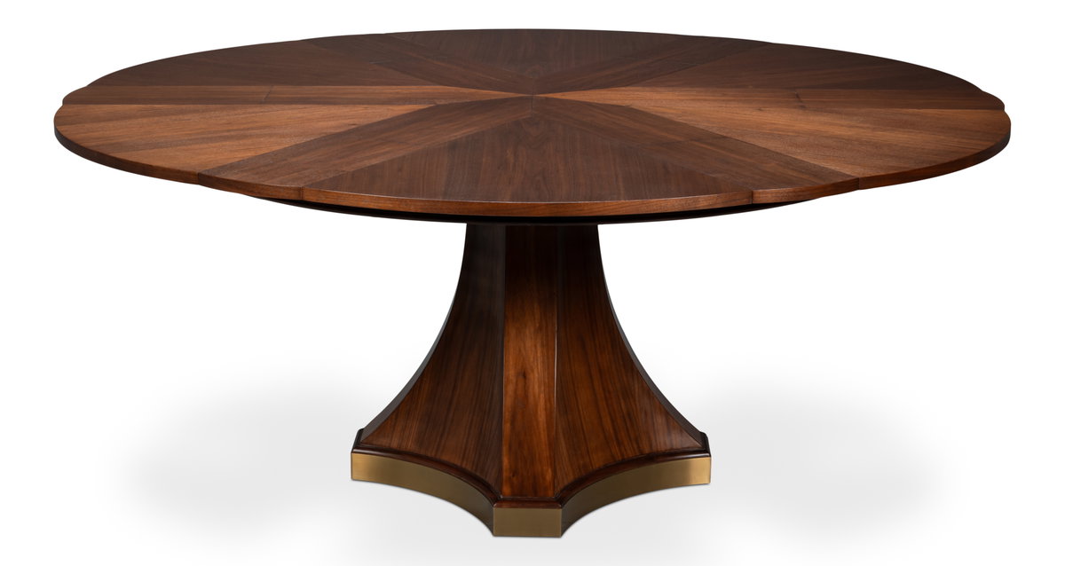 Chelsea Jupe Dining Table, by Sarreid, 4'7" length x 4'7" width x 2'6" height View 11