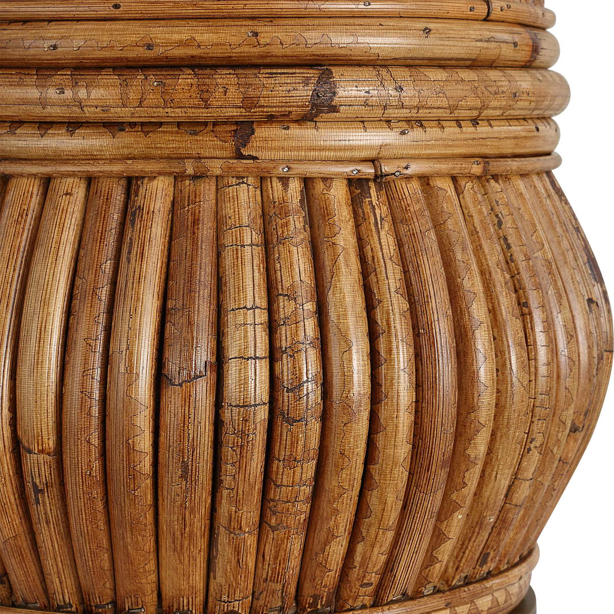 Reed Honey Rattan Table Lamp, by Uttermost, 18" width x 25" height x 18" depth View 7