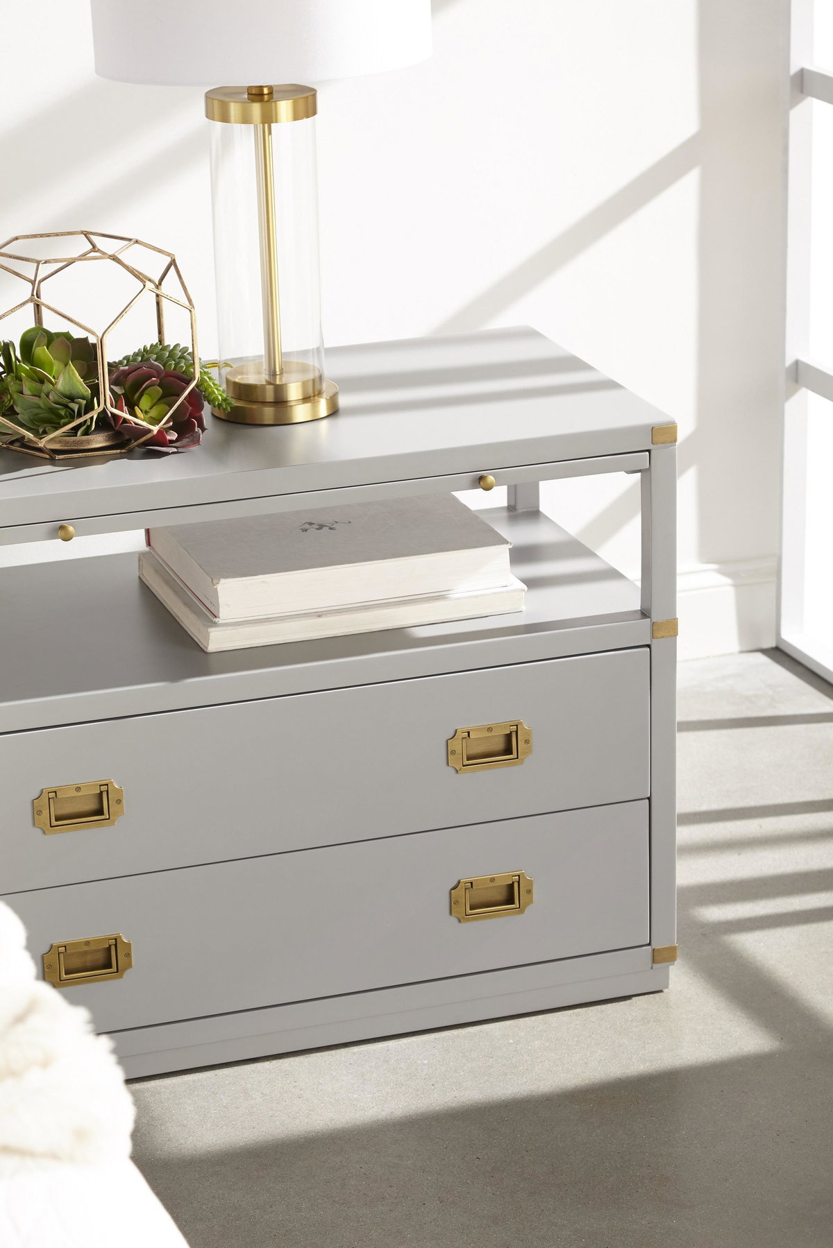 Bradley 2-Drawer Nightstand, by Essentials for Living, 35" width x 27" height x 17.75" depth View 12