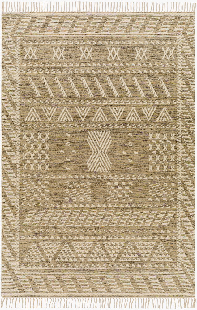 Bedouin Handmade Rug, by Surya, 9' length x 6' width