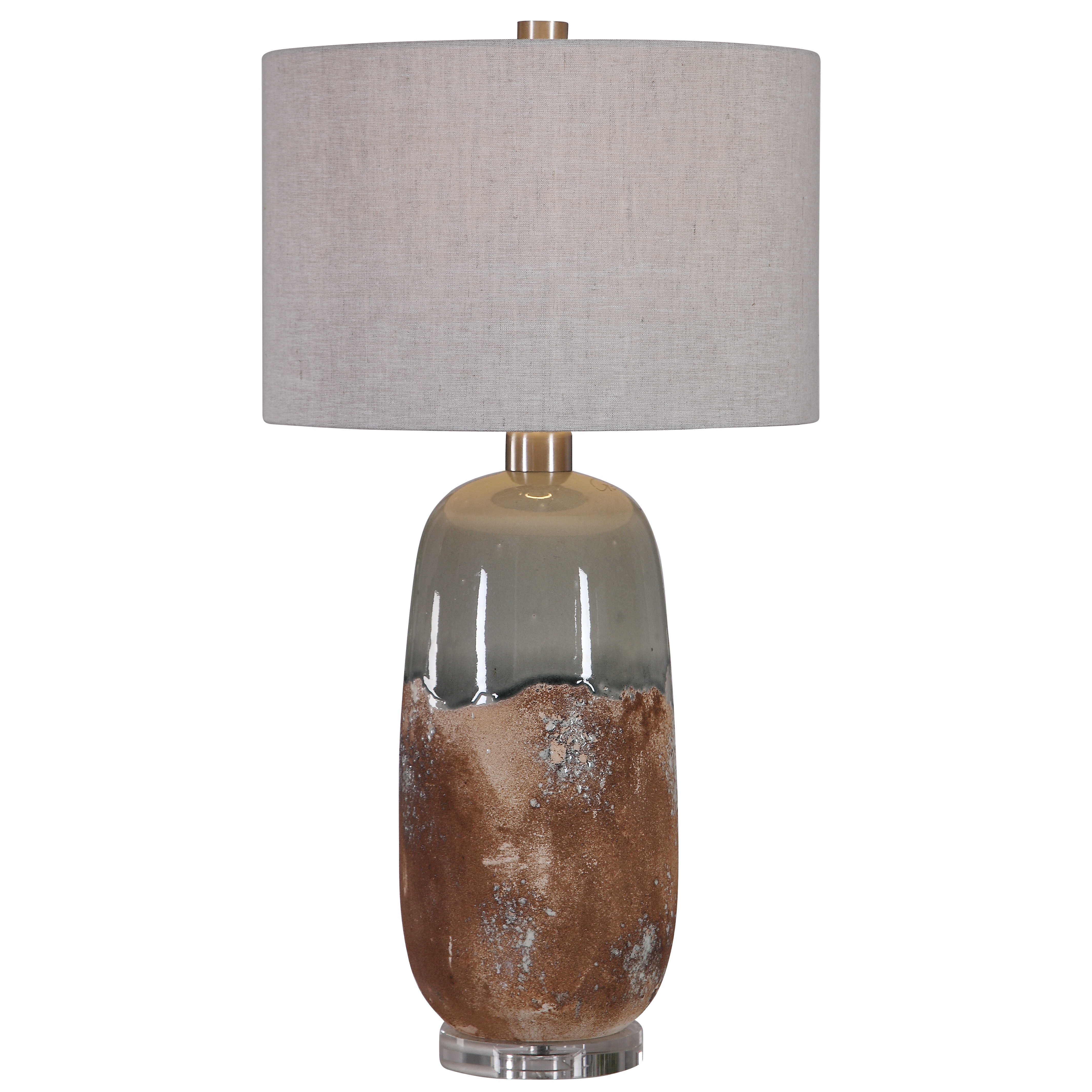 Maggie Ceramic Table Lamp, by Uttermost, 16" width x 30.25" height x 16" depth View 1