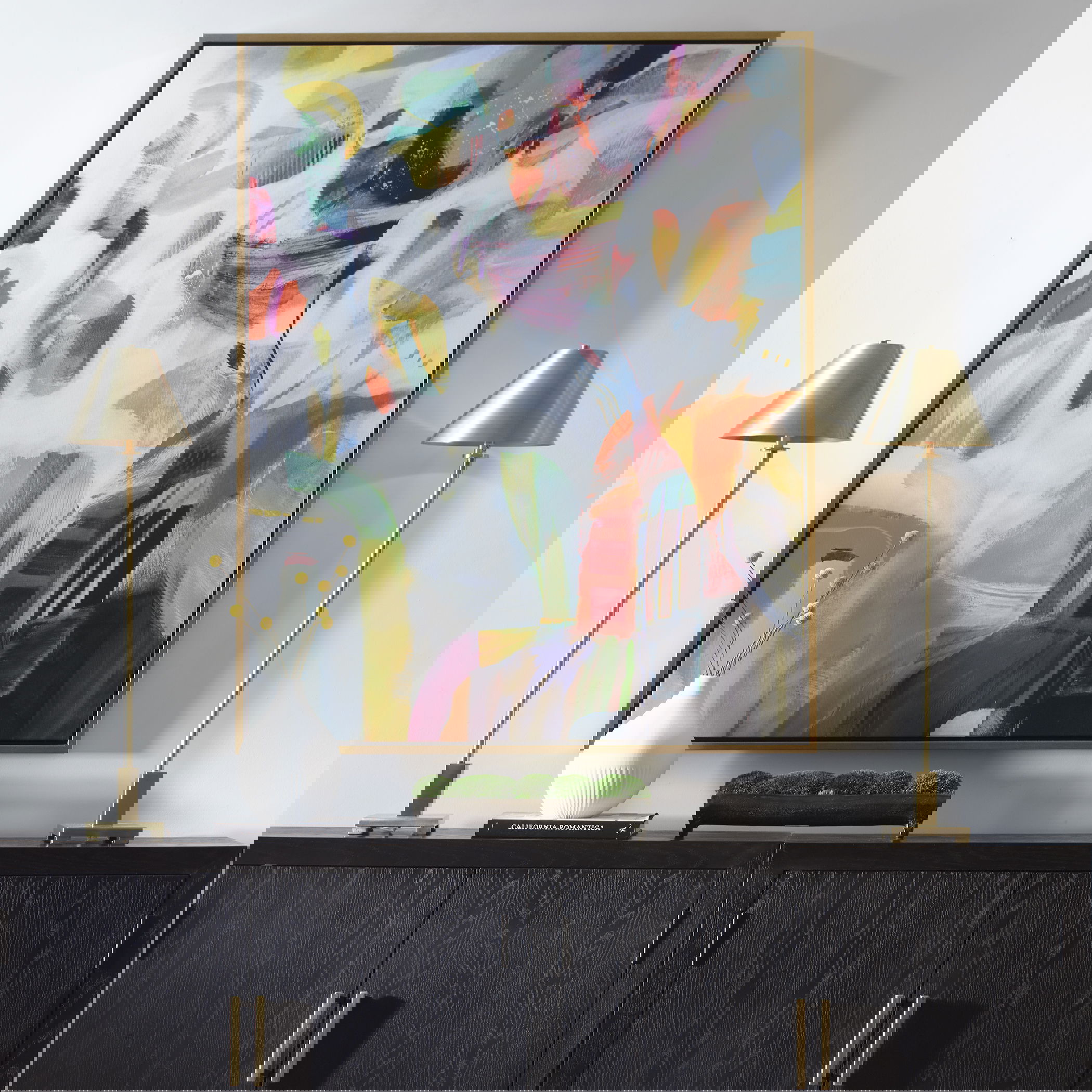 Renewal Framed Abstract Art, Painting by Uttermost, 43.75" width x 54.75" height x 2" depth View 2