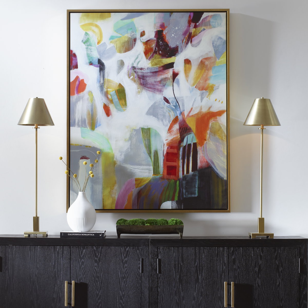Renewal Framed Abstract Art, by Uttermost, 43.75" width x 54.75" height x 2" depth View 2