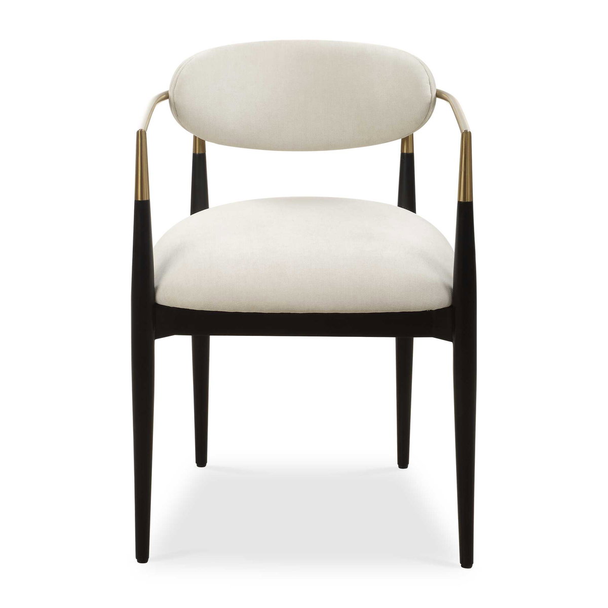 Moxie White Dining Arm Chair, Dining Chair by Uttermost, 22" width x 30.5" height x 23.5" depth View 1