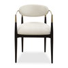 Moxie White Dining Arm Chair, Dining Chair by Uttermost, 22" width x 30.5" height x 23.5" depth thumbnail 1