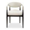 Moxie White Dining Arm Chair, Furniture by Uttermost, 22" width x 30.5" height x 23.5" depth thumbnail 1