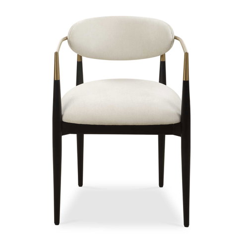 Moxie White Dining Arm Chair