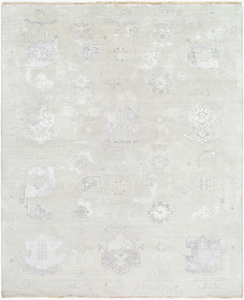 Le Blanc Handmade Rug, by Surya, 1'6" length x 1'6" width