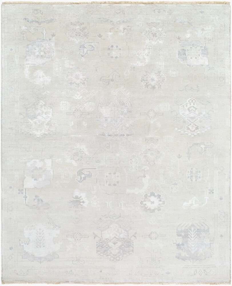 Le Blanc Handmade Rug, by Surya, 1'6" length x 1'6" width