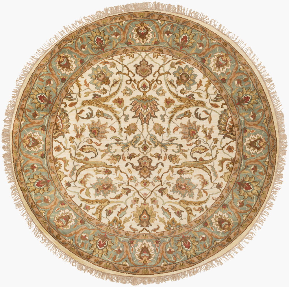 Taj Mahal Handmade Rug, by Surya, 8' length x 8' width