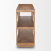 Bela 54' Arched Console Table Medium Brown Wood, by Mercana, 54" length x 16" width x 32" height thumbnail 6