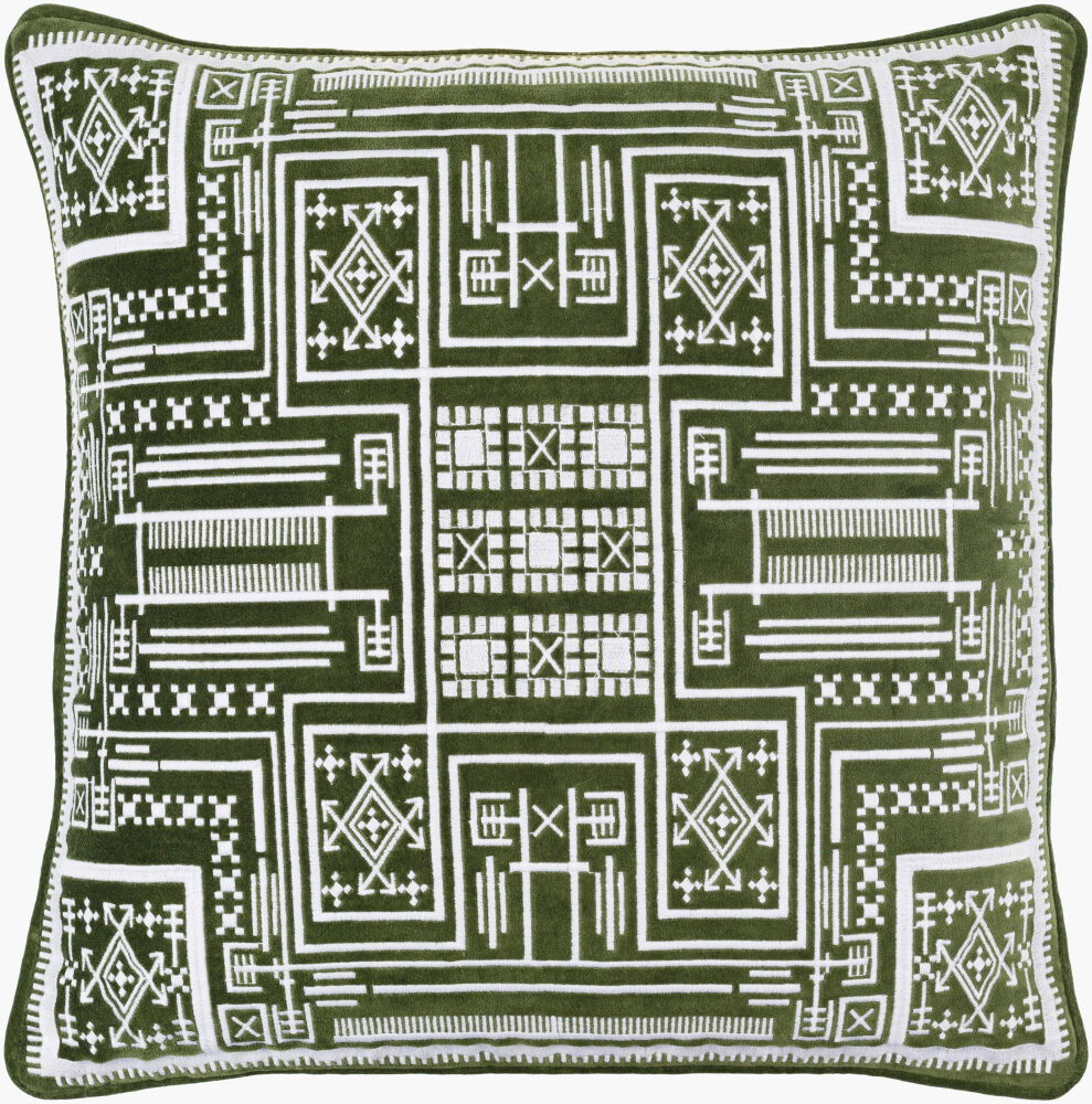 Camaxtli Accent Pillow Down, Decorative Pillow by Surya, 22" length x 22" width