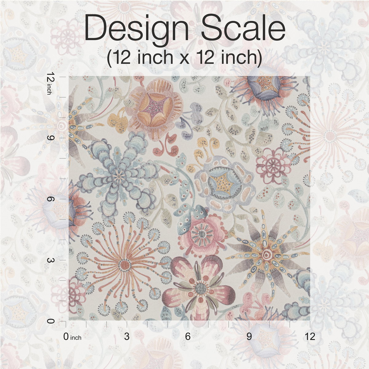 Magic Garden Pink Wallpaper, by York Wall, 33' length x 3'3.3" width x 0.02" depth View 3