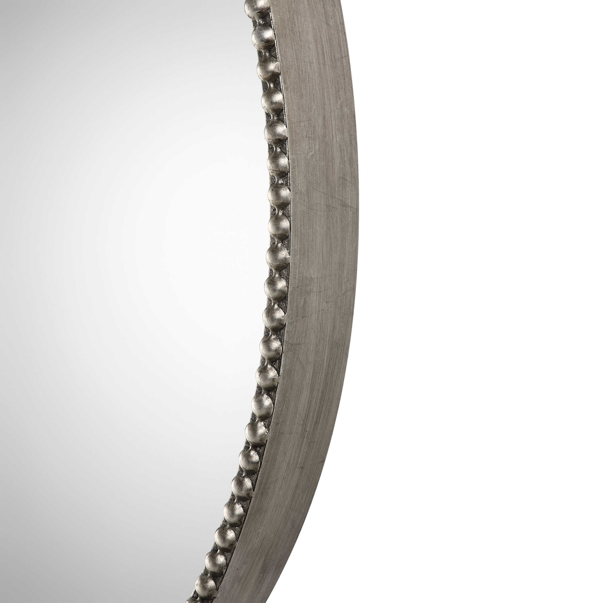 Stefania Beaded Round Mirror large image 