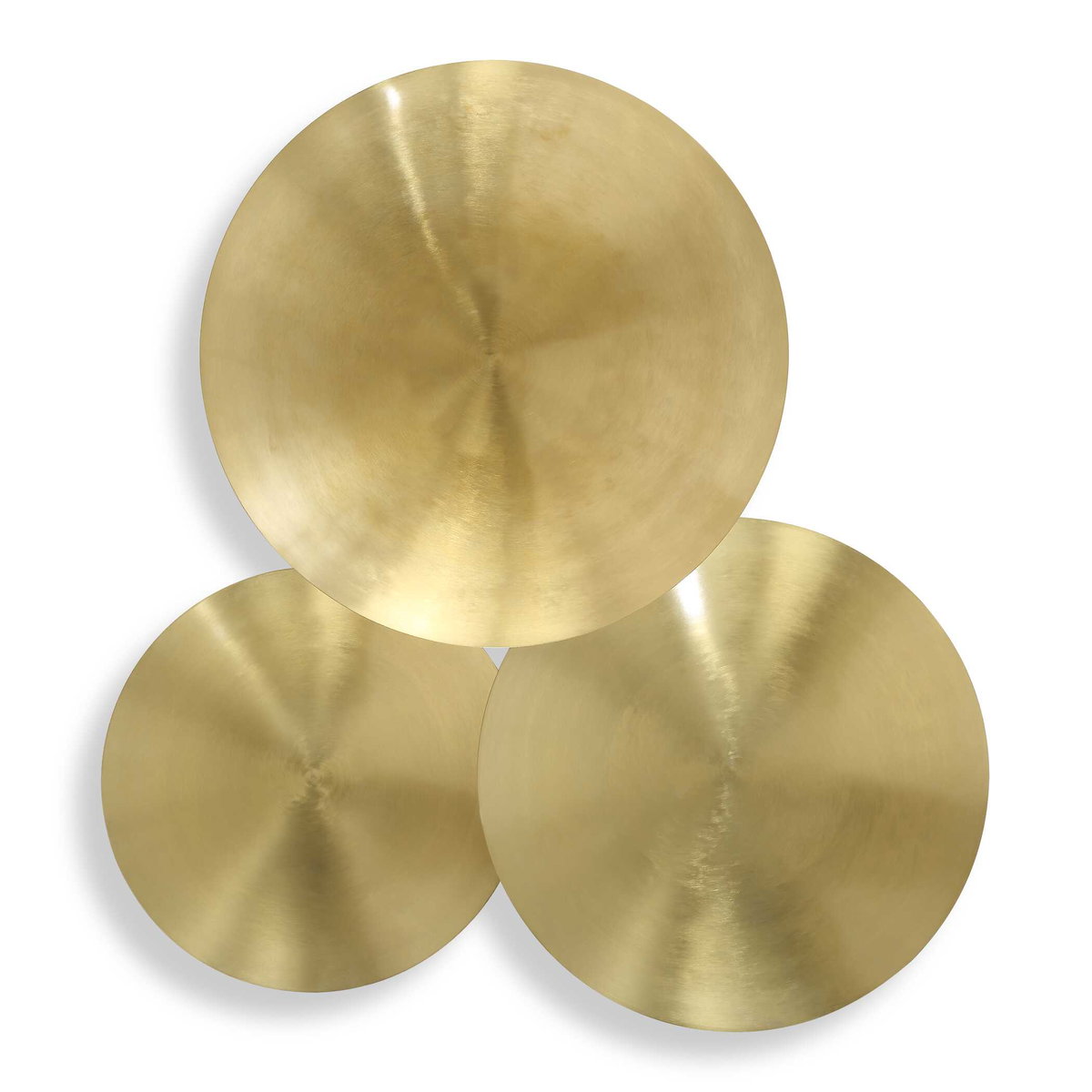 Cymbalic Round Brass Wall Art Set/3, Sculptural Wall Art by Uttermost, 27.5" width x 3.25" height x 27.5" depth View 1