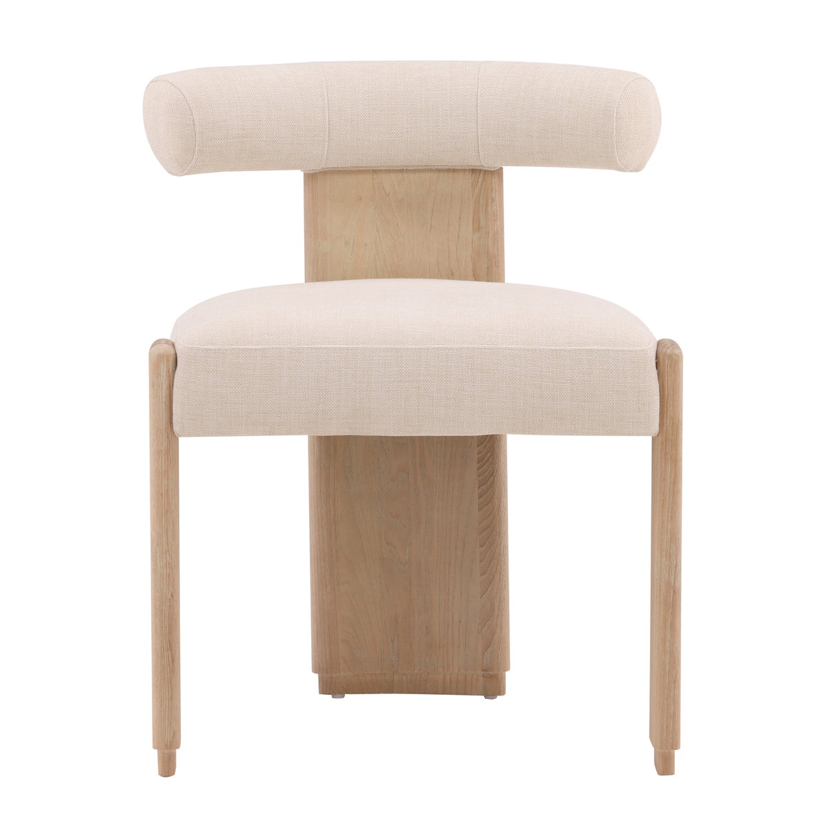 Gwyneth Dining Chair Cream, by Dovetail, 23" width x 29.5" height x 23.5" depth View 2