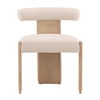 Gwyneth Dining Chair Cream, by Dovetail, 23" width x 29.5" height x 23.5" depth thumbnail 2