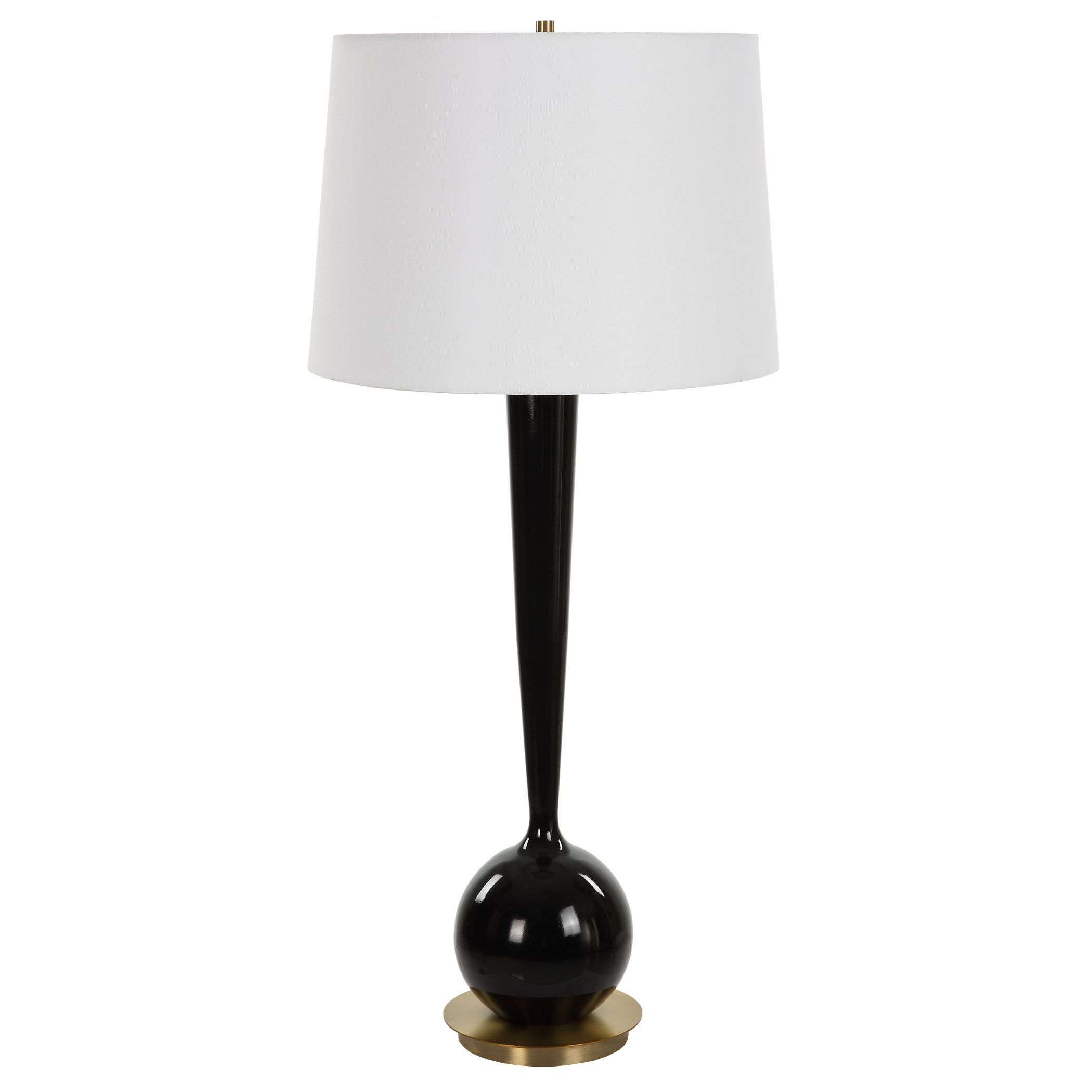 Brielle Polished Black Table Lamp large image 