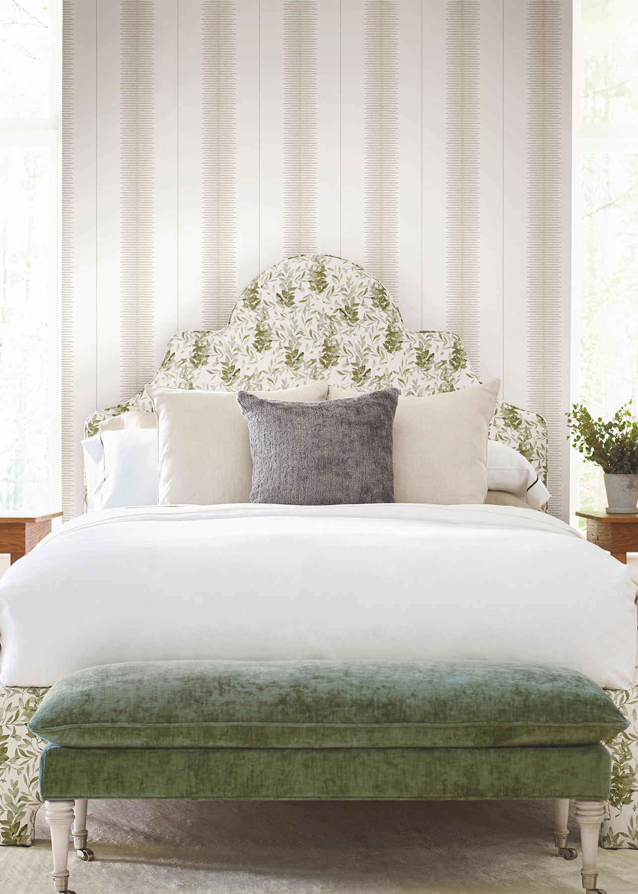 Tandem Stripe Taupe Wallpaper large image 