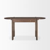 Sohan Dark Brown Elm Wood Oblong Desk, by Mercana, 59" length x 25" width x 30" height thumbnail 4