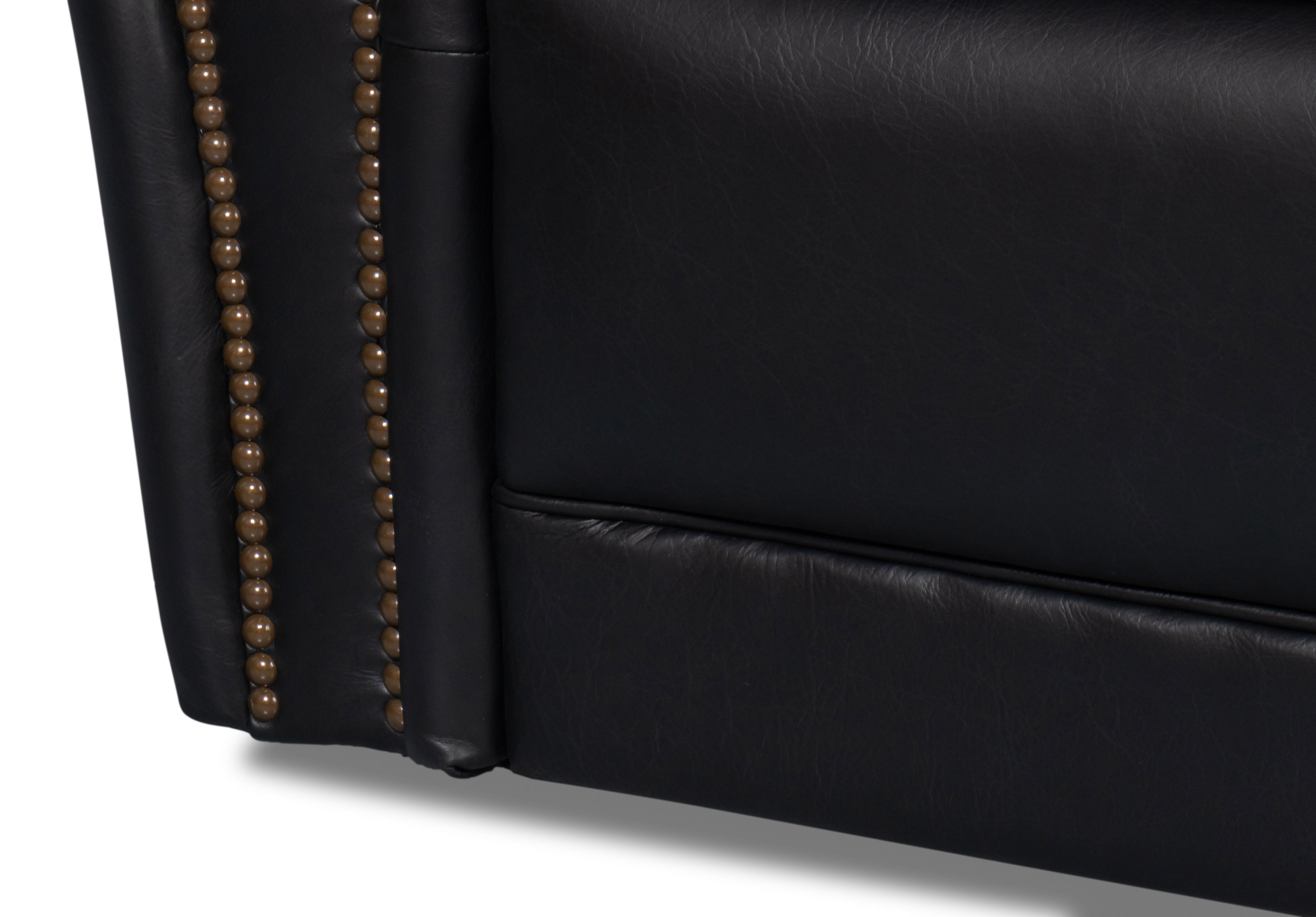 Elite French Club Swivel Chair, Black large image 