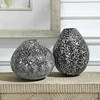 Cosmic Black & White Vases Set/2, by Uttermost, 8" width x 10" height x 8" depth thumbnail 3