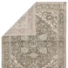 Winter Hand-Knotted Medallion Gray/ Blue Area Rug (7'9'X9'9') thumbnail 1