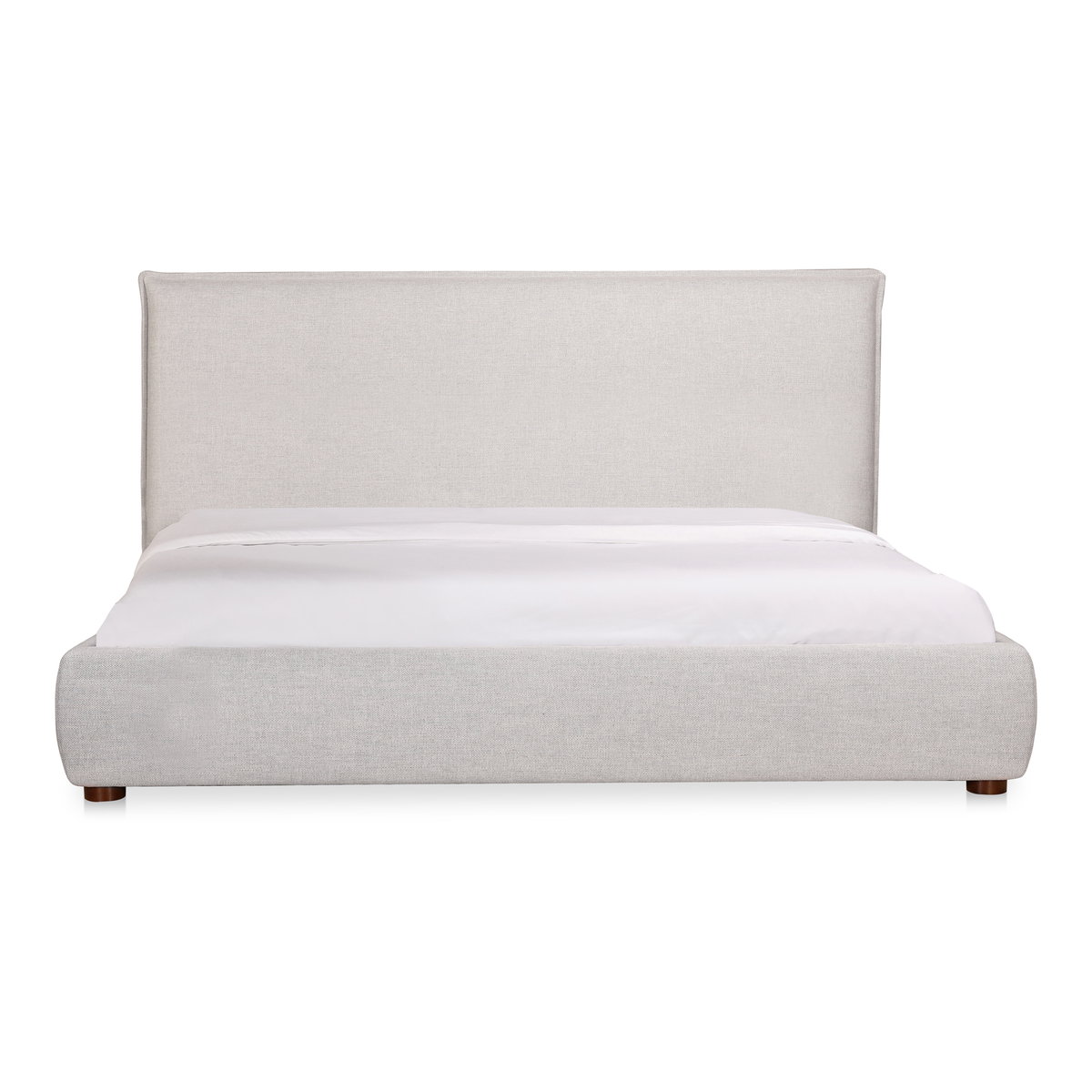 Luzon King Bed Light Grey, by Moe's Home, 85.5" width x 45.5" height x 88.5" depth View 1