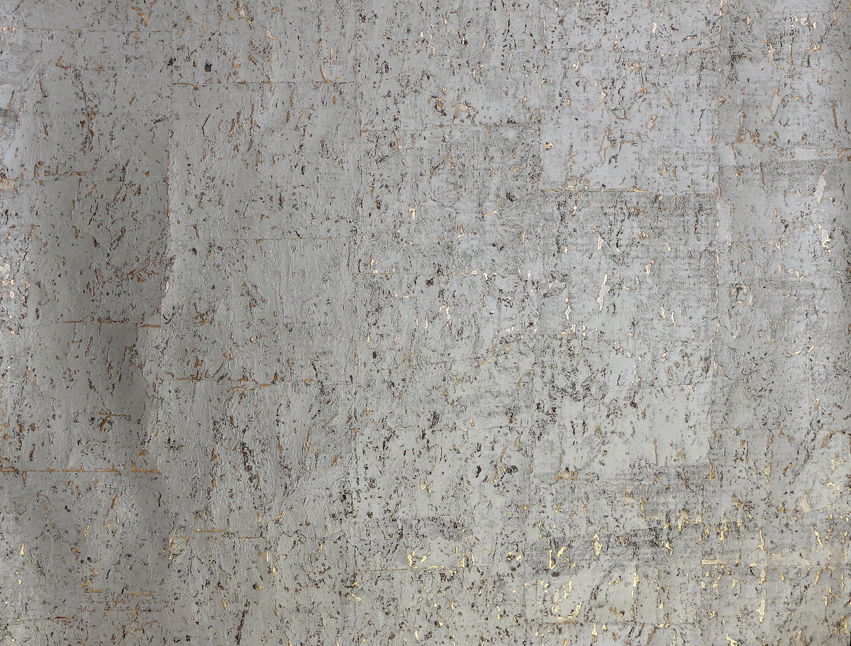 Cork Warm Silver Wallpaper, by York Wall, 24' length x 3' width x 0.02" depth