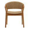 Arrow Outdoor Dining Chair Natural, by Dovetail, 23.81" width x 30" height x 23.42" depth thumbnail 2