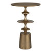 Flight Brass Accent Table, Side & End Table by Uttermost, 16" width x 23.5" height x 16" depth thumbnail 1