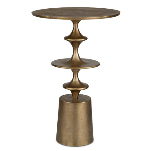 Flight Brass Accent Table